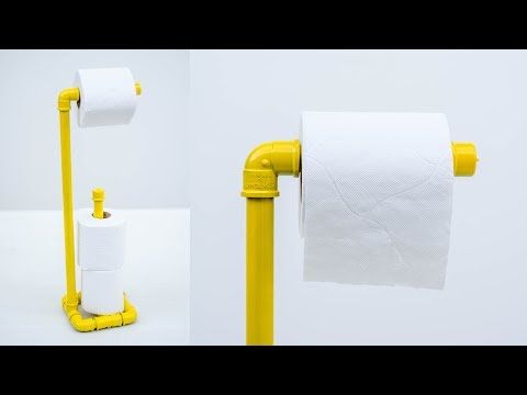 tubos de metal na decoracao 3 - tubos de metal no banheiro - canos pendurar papel higienico
