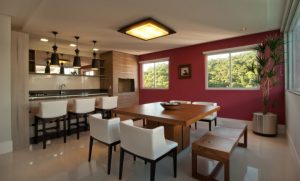 cozinha gourmet com churrasqueira