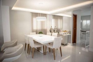 Decorar com branco - sala de jantar