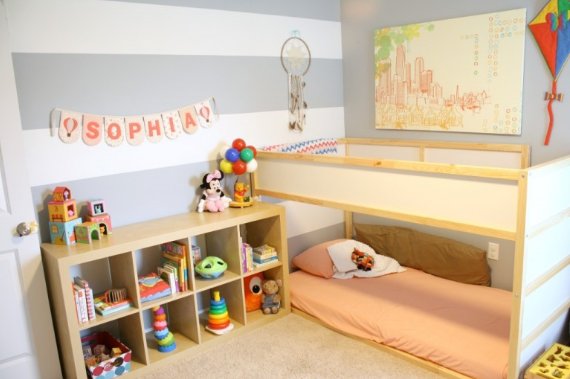 Cama quarto montessoriano