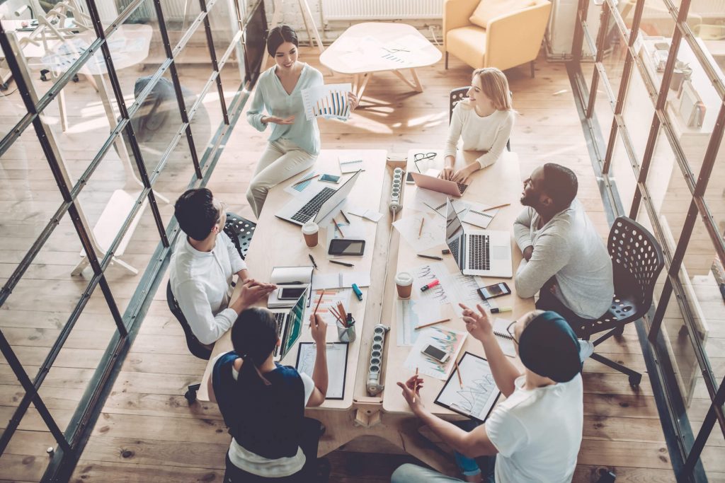 Decoração de ambiente corporativo e escritórios - Ambientes mais abertos