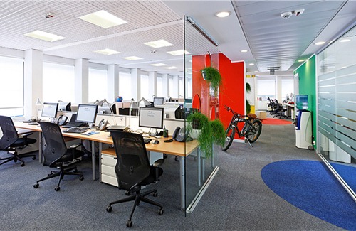 Decoração de ambientes corporativos e escritórios - Decoração Escritório do Google