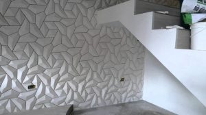 decoracao placa gesso 3d forma mosaico quadros